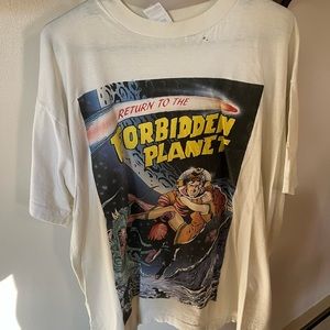 Vintage return to the forbidden planet tee shirt well worn XL 2 sides comics
